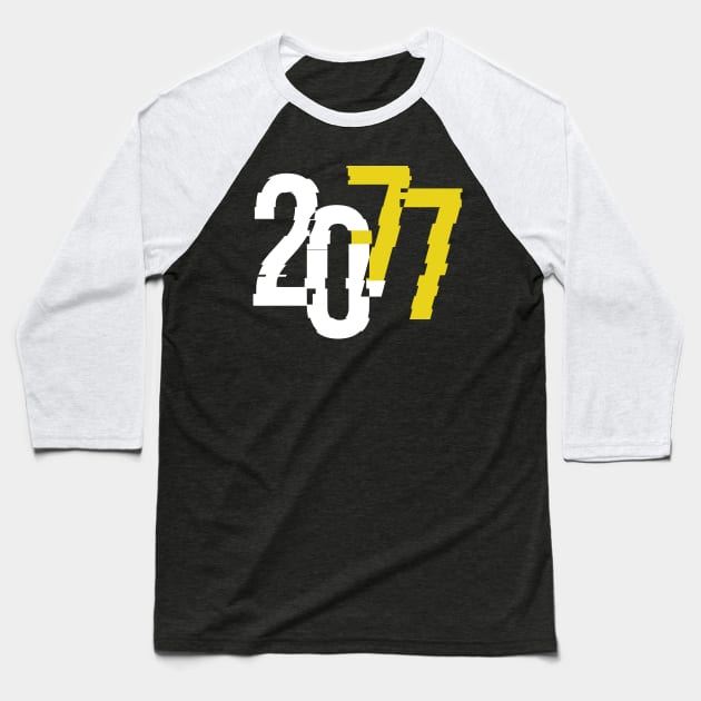 2077 Baseball T-Shirt by BrayInk